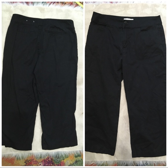 Christopher & Banks Black Chino Capris 6 - Picture 1 of 6